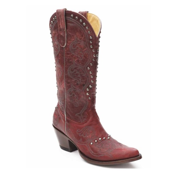 Old Gringo Terra Beautiful Studded Red Leather aWestern Boots - Picture 6 of 7